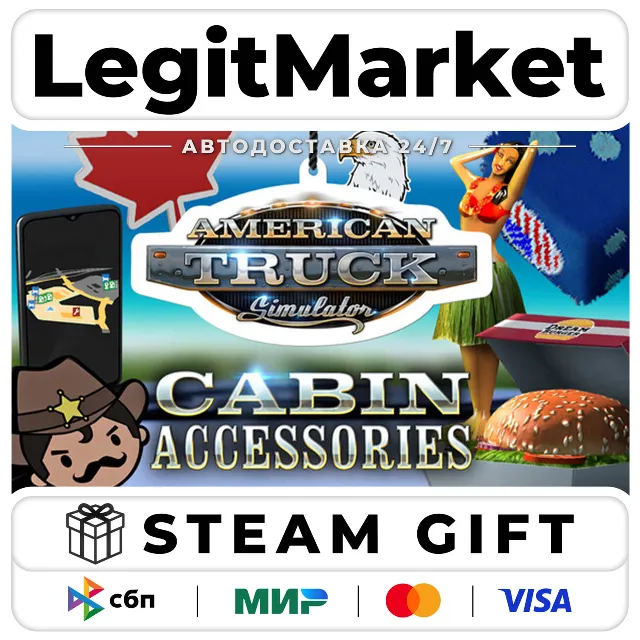 DLC American Truck Simulator - Cabin Accessories / Steam АВТО / РУ + МИР