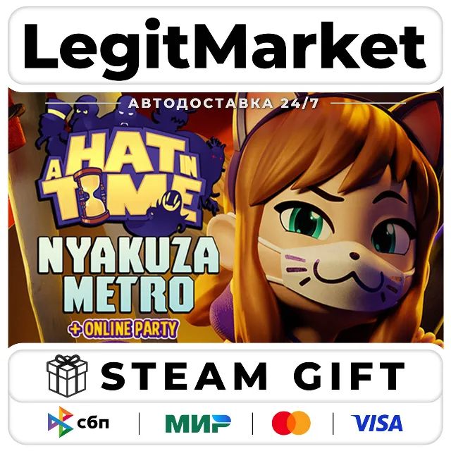 DLC A Hat in Time - Nyakuza Metro + Online Party / Steam АВТО / РУ + МИР