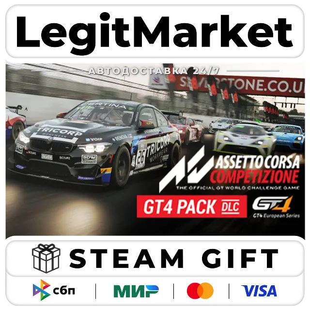 DLC Assetto Corsa Competizione - GT4 Pack / Steam АВТО / РУ + МИР