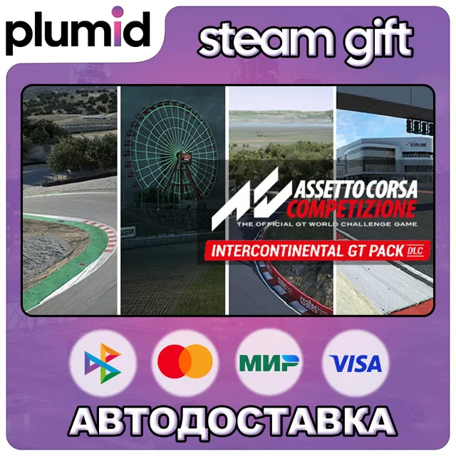 DLC Assetto Corsa Competizione - Intercontinental GT Steam Gift / Россия + МИР / АВТО
