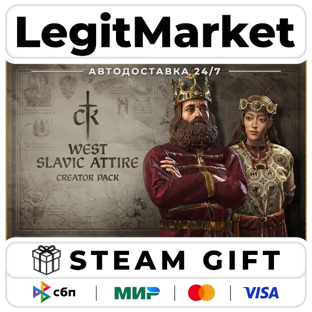 DLC Crusader Kings III Creator Pack: West Slavic Attire / Steam АВТО / РУ + МИР