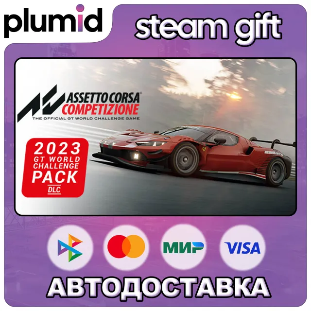 DLC Assetto Corsa Competizione - 2023 GT World Chall Steam Gift / Россия + МИР / АВТО