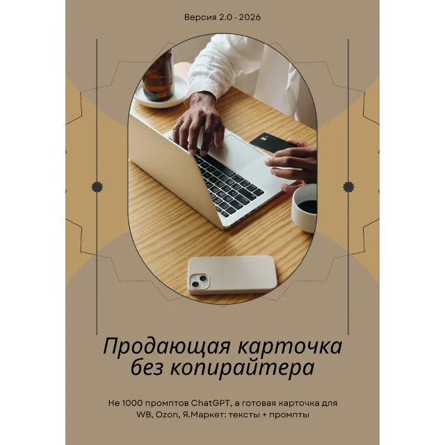 Не 1000 промптов ChatGPT, а готовая карточка для WB, Ozon, Я.Маркет: тексты + промпты
