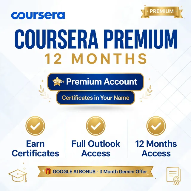 Coursera Premium 12 месяцев | Сертификаты | Готовый аккаунт