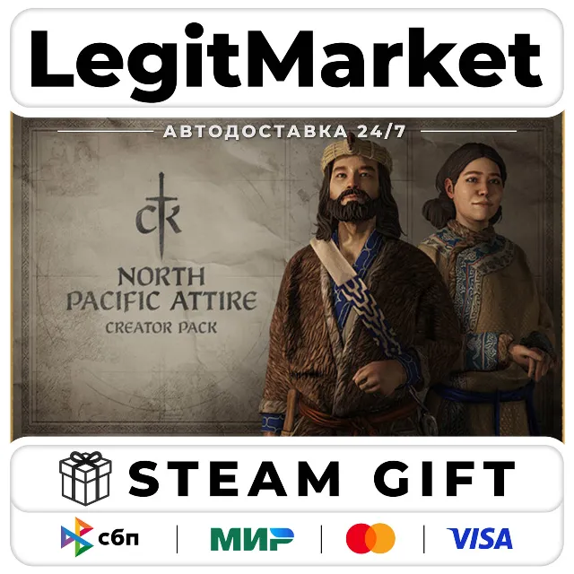 DLC Crusader Kings III Creator Pack: North Pacific Attire / Steam АВТО / РУ + МИР