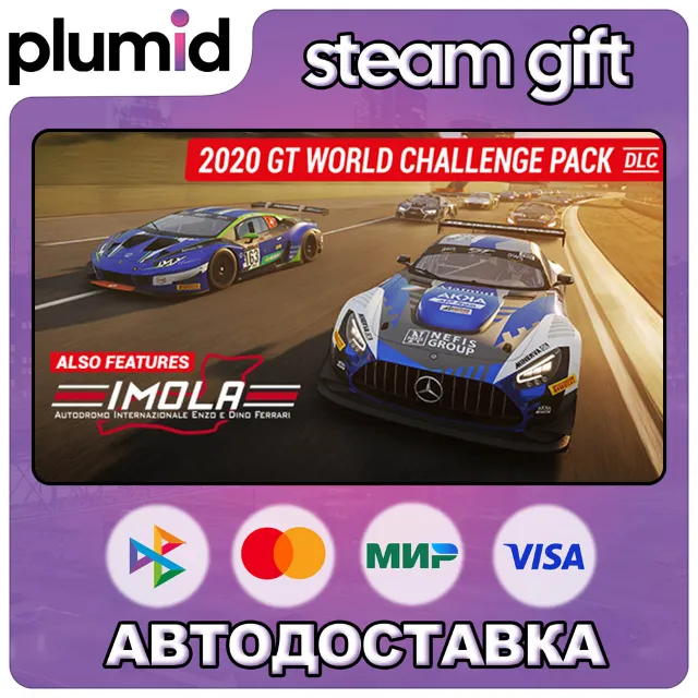DLC Assetto Corsa Competizione - 2020 GT World Chall Steam Gift / Россия + МИР / АВТО