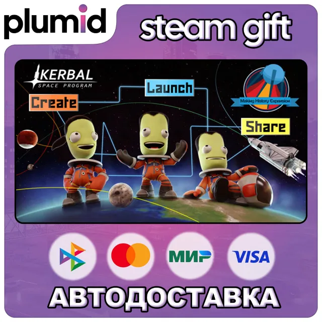 DLC Kerbal Space Program: Making History Expansion Steam Gift / Россия + МИР / АВТО