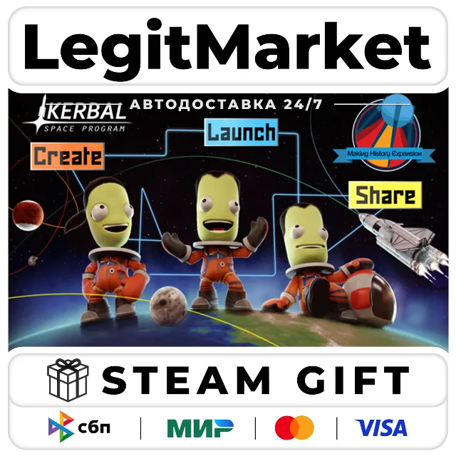 DLC Kerbal Space Program: Making History Expansion / Steam АВТО / РУ + МИР