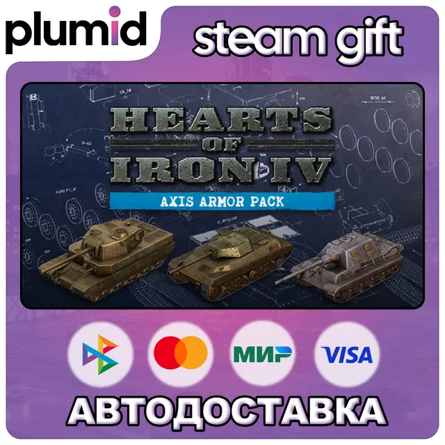 DLC Hearts of Iron IV: Axis Armor Steam Gift / Россия + МИР / АВТО