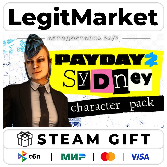 DLC PAYDAY 2: Sydney Character Pack / Steam АВТО / РУ + МИР