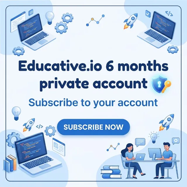 Персональный аккаунт Educative.io на 6 месяцев | Оформление подписки