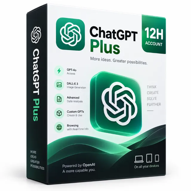 ChatGPT Plus Аккаунт - Проверка 12 Часов - Быстрая Выдача