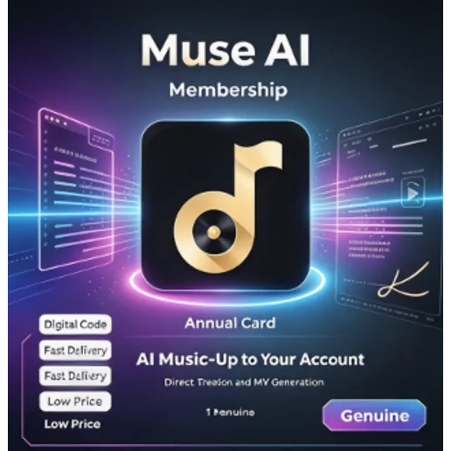 Подписка на Muse AI | 12 месяцев | Прямое пополнение счета | Создание музыки и музыка