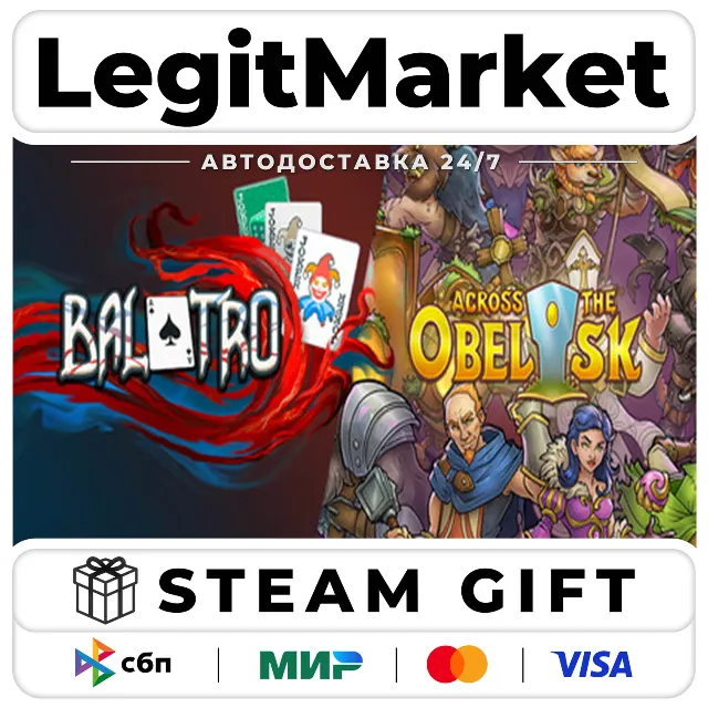 Balatro + Across the Obelisk / Steam АВТО / РУ + МИР