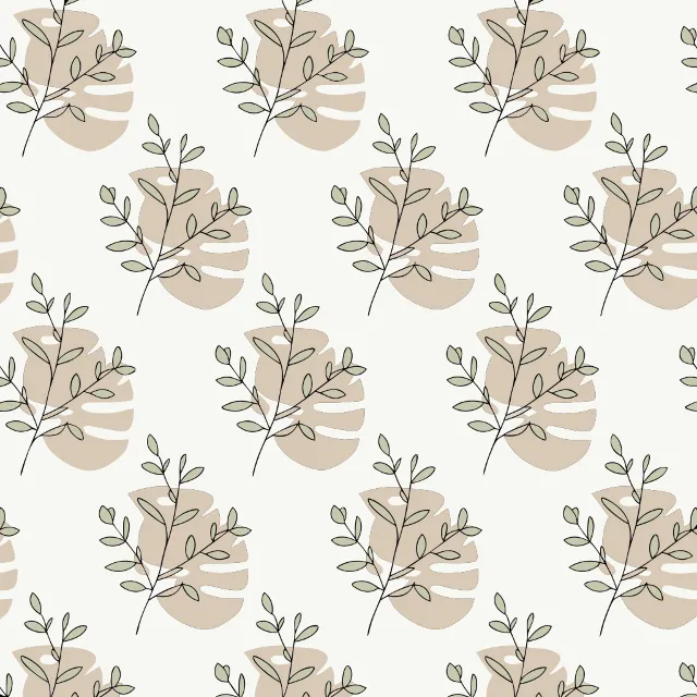 Бесшовные Эко Паттерны Листья SVG