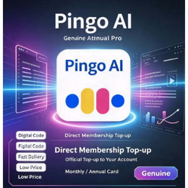 Pingo AI Pro | Прямое пополнение счета | Ежемесячная/годовая карта