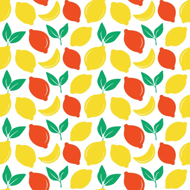 Средиземноморские Лимонные Паттерны SVG