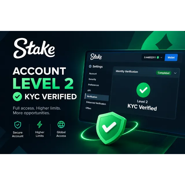 АККАУНТ STAKE УРОВНЯ 2 — KYC ПРОЙДЕН