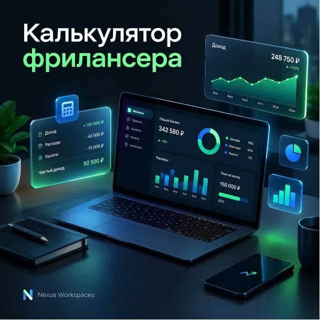 Умный калькулятор фрилансера Excel / Google Таблицы