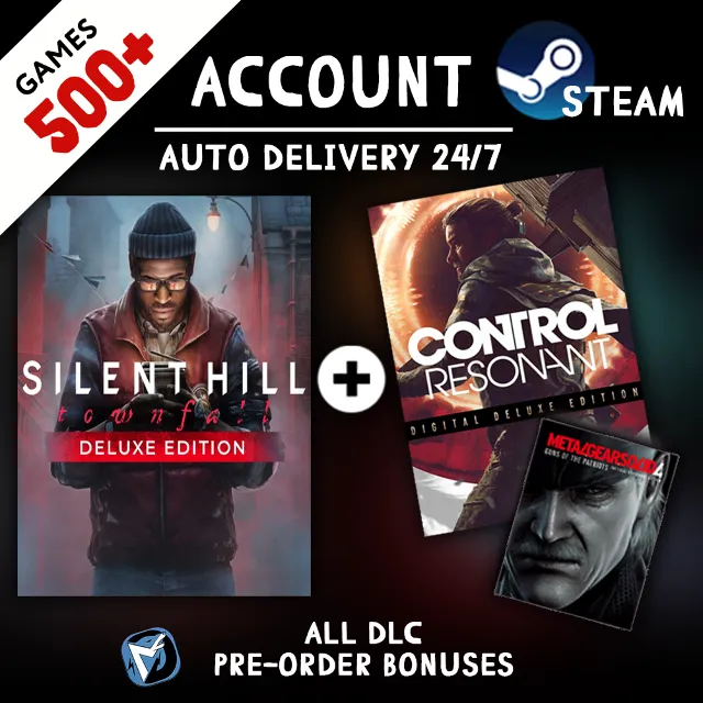 SILENT HILL: Townfall - Deluxe Edition + METAL GEAR SOLID 4 + 500 ИГР STEAM АККАУНТ