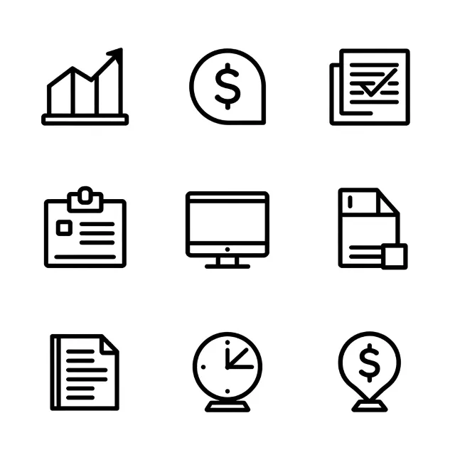 Бизнес и Финансы Иконки SVG Пак 2