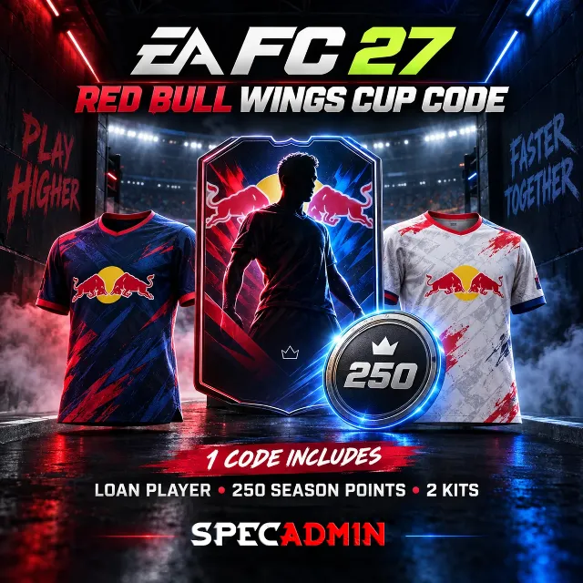 КОДЫ EA FC 27 RED BULL WINGS CUP | SP 250 + 2 НАБОРА + АРЕНДНЫЙ ИГРОК