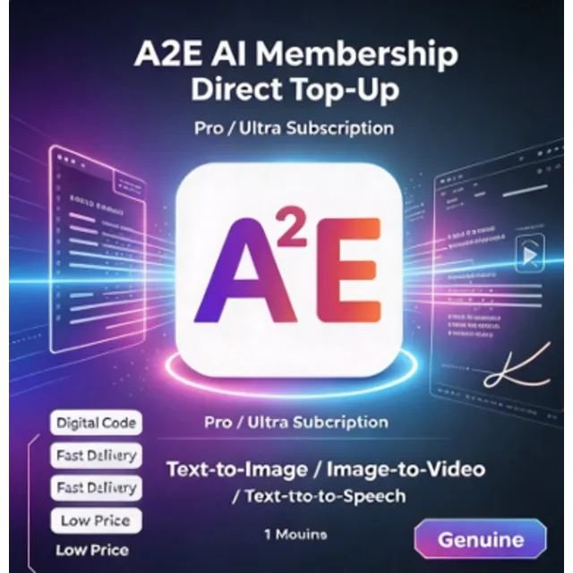 Пополнение счета A2E AI | Подписка Pro/Ultra | Преобразование текста в изображение/из