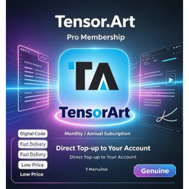 Профессиональная подписка Tensor.Art | Ежемесячная/годовая подписка | Прямое пополнен