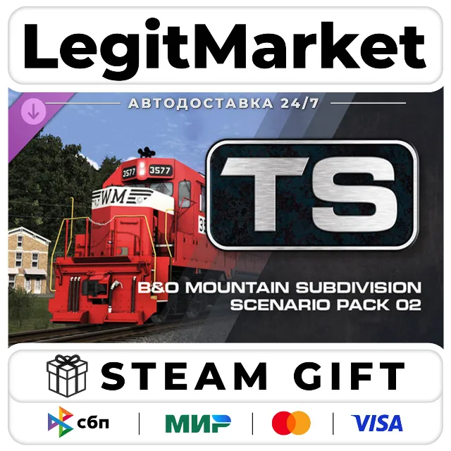 DLC Train Simulator Marketplace: B&amp;O Mountain Subdivision Sce / Steam АВТО / РУ + МИР