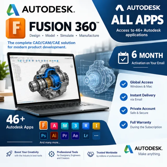Autodesk Fusion 360 | Revit | 3ds Max | Civil 3D + все приложения | win,Mac,6 месяцев