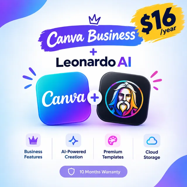 Canva Business with Leonardo AI – 1 Year - Invite to your account