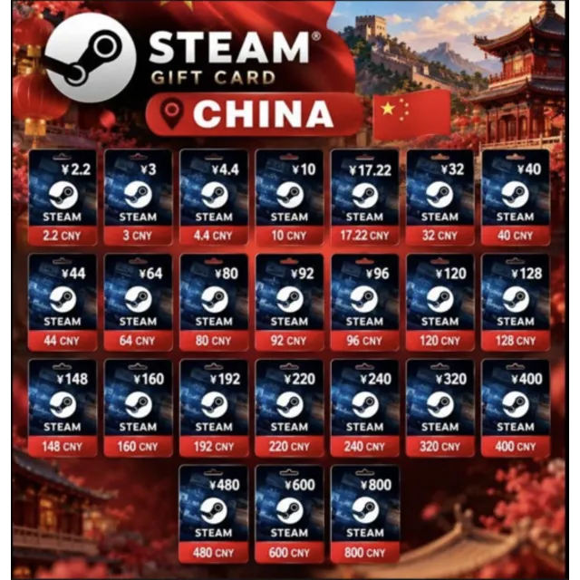 STEAM КИТАЙ | ЮАНИ КОД ПОПОЛНЕНИЯ СТИМ КАРТА