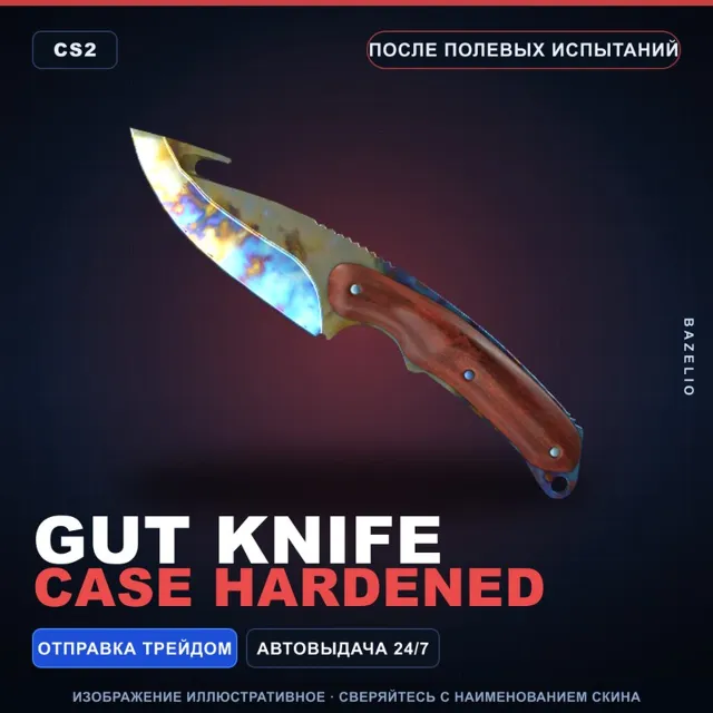 ★ Gut Knife | Case Hardened | После полевых испытаний · Скин Counter-Strike 2
