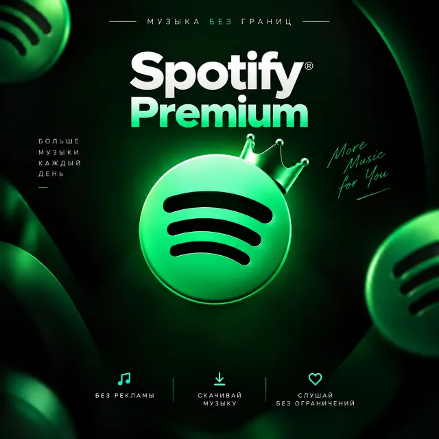 Spotify Premium на 1/12 месяцев