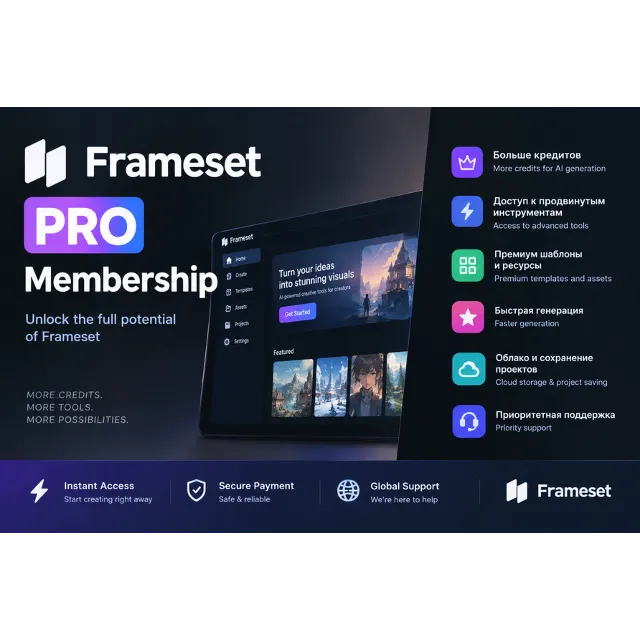 Frame Set Pro Membership — Месячная / Годовая подписка | Unlimited Search &amp; Sets