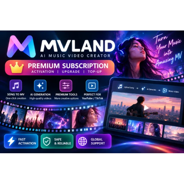 MVLAND Premium | Подписка / Продление | AI Music Video | Создание MV из песни | Быстр