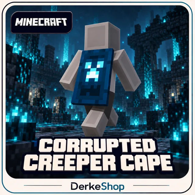 Minecraft DUNGEONS II Corrupted Creeper Cape | Твич Дропс