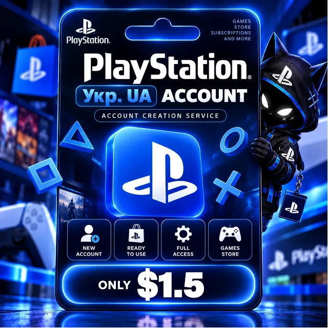Аккаунт PlayStation Украина (UA) - новый аккаунт PSN для вас | Полный доступ | 24/7