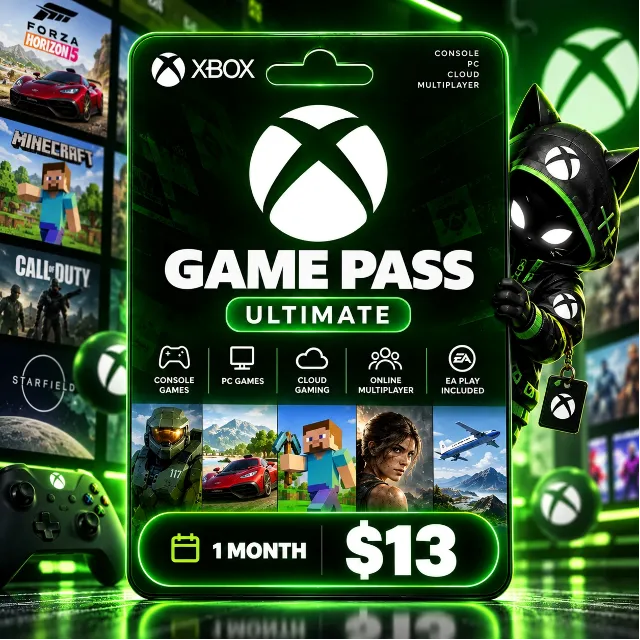 Xbox Game Pass Ultimate 1 месяц - активация на любом аккаунте | Консоль + ПК + Облако