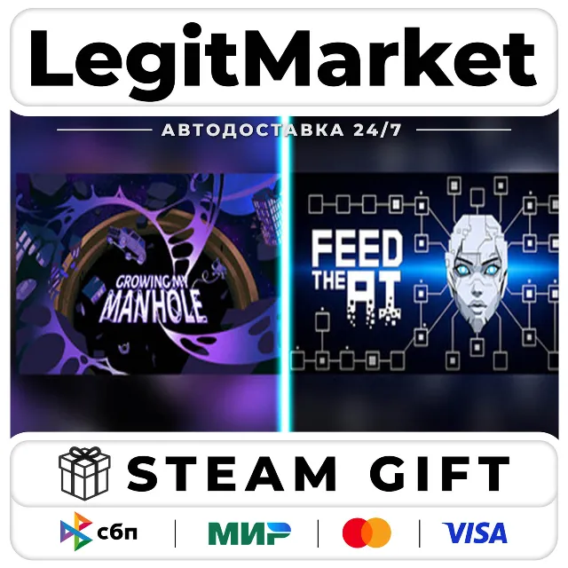 Growing My Manhole X FEED THE AI / Steam АВТО / РУ + МИР