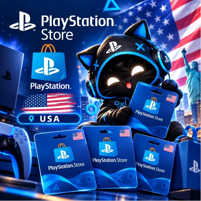 Подарочная карта PlayStation Store США - от 1 до 250 USD | PSN ключ