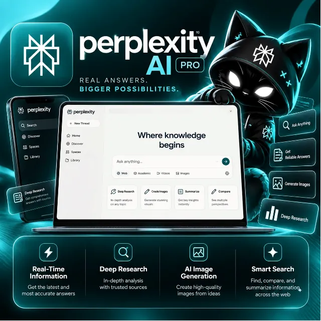 Подписка Perplexity AI Pro / Max 1 месяц - активация на ВАШЕМ аккаунте