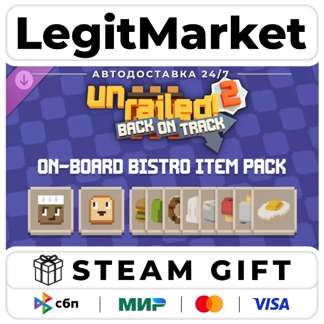 DLC Unrailed 2: Back on Track – On-Board Bistro / Steam АВТО / РУ + МИР