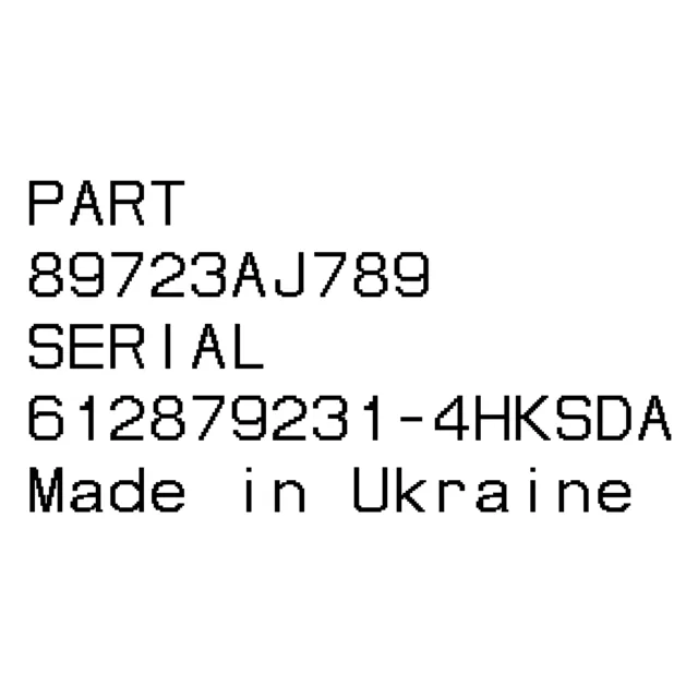 Шрифт для печати этикеток