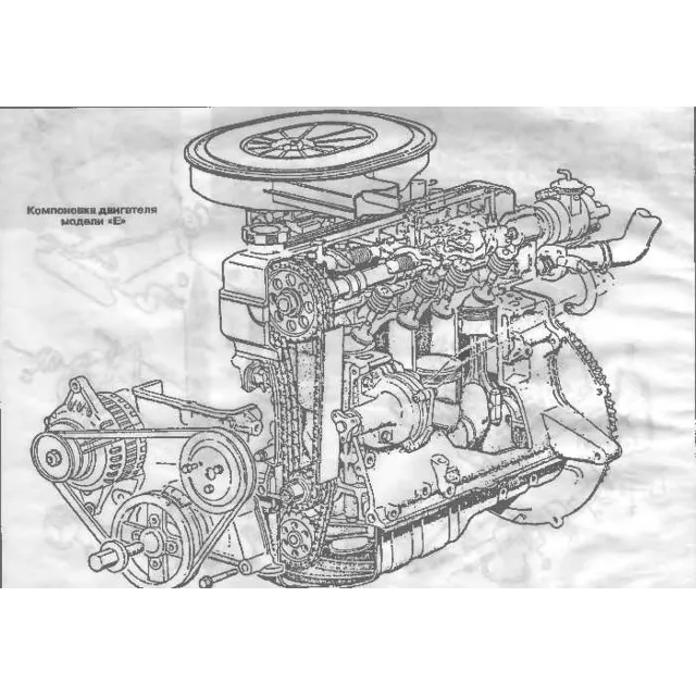 Руководство двигатель Е1, Е3, Е5, Mazda-323, 85-89 г.в
